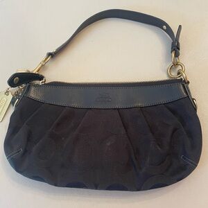 Coach Navy and Black Shoulder Bag